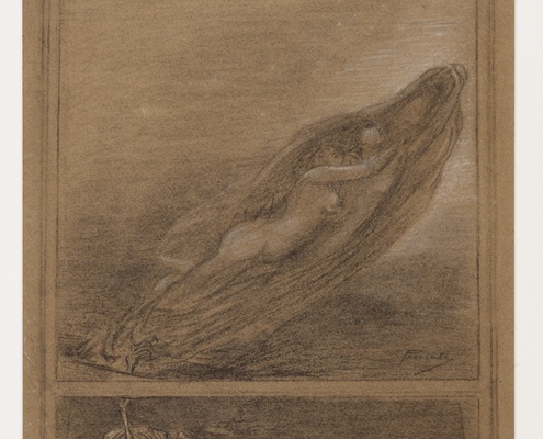 Composizione a tema simbolista. morte e resurrezione.